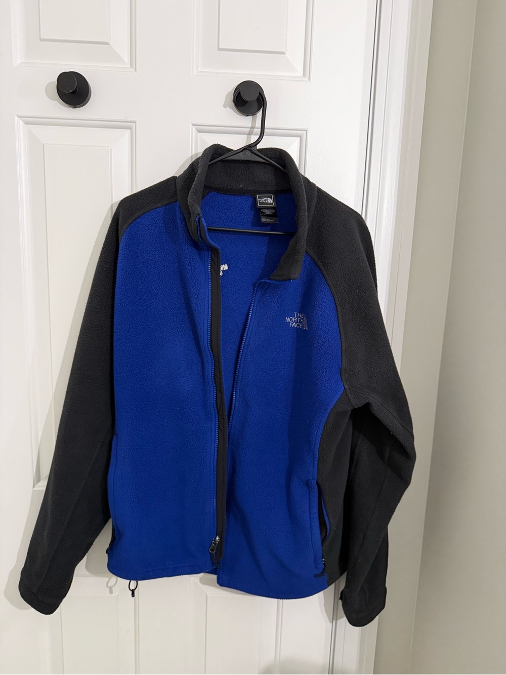 The North Face Blue and Black Full-Zip Fleece Jacket